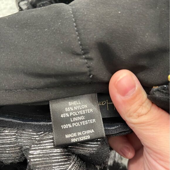 NWT House of Harlow 1960 Burna Blouse in Black Metallic Dot sz S - Picture 10 of 11